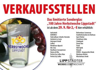 Verkaufsstellen des Sonderglases 